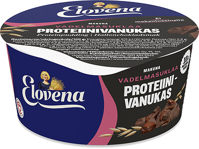 Elovena Proteiinivanukas Vadelmasuklaa