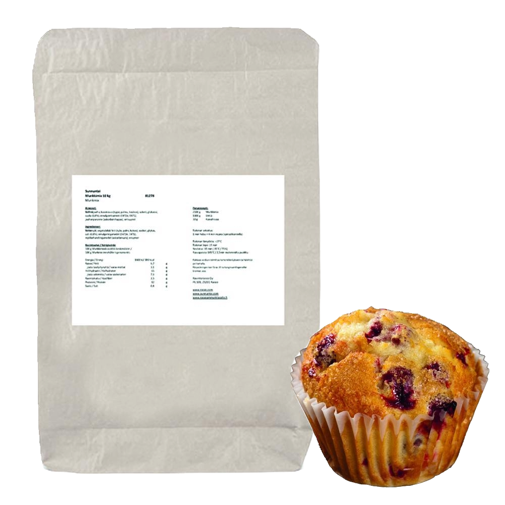Sunnuntai Muffinssi- ja piirakkakonsentraatti 20kg