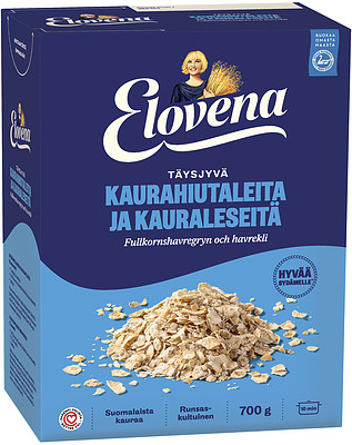 Elovena Kaurahiutaleita ja kauraleseitä