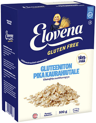 Elovena Gluteeniton pikakaurahiutale