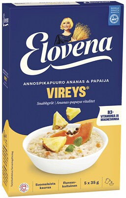 Elovena Annospikapuuro Vireys ananas-papaija