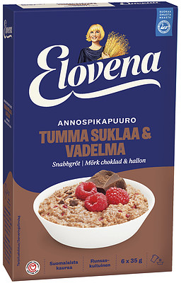 Elovena Annospikapuuro Tumma suklaa-vadelma